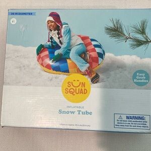 36" Checkered Snow Tube - Sun Squad™ NEW